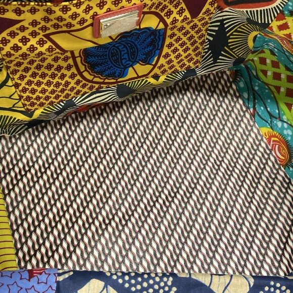 CHRISTIAN LOUBOUTIN Africaba Black Red Multi Jacquard Cotton Leather 666-080925 - Picture 13 of 14